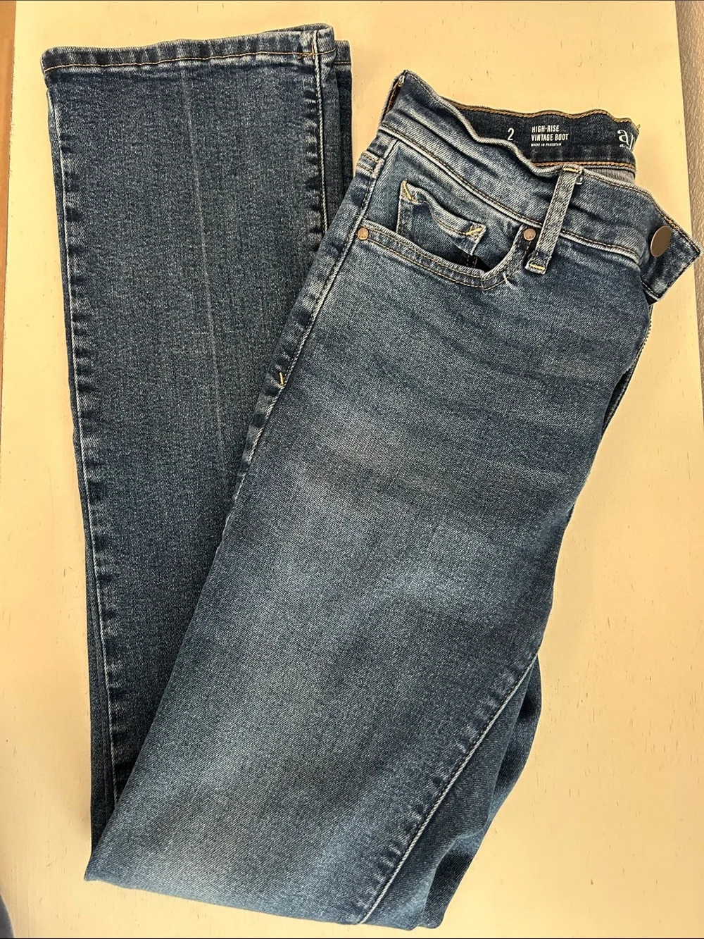 a.n.a Womens Boot Cut Jeans - Medium Blue Wash